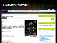 Tablet Screenshot of humanitenouvelle.org